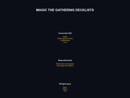 lists/magic screenshot