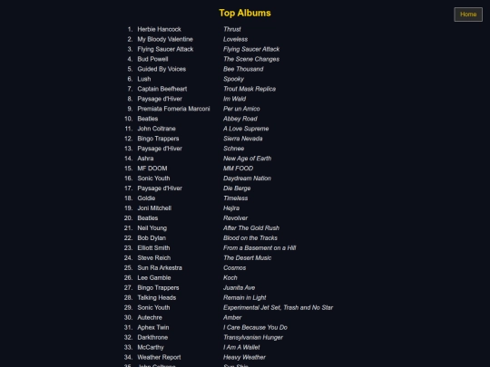 lists/music screenshot