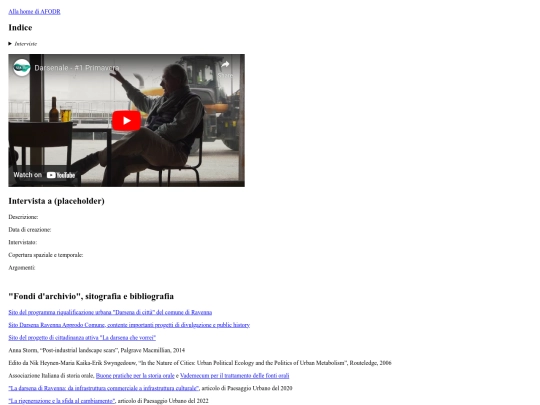AFODR_archivio screenshot