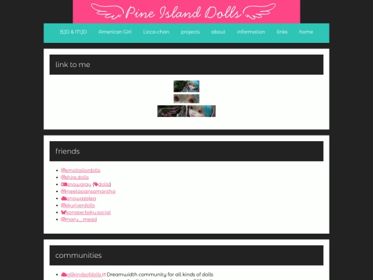collections/dolls/links screenshot