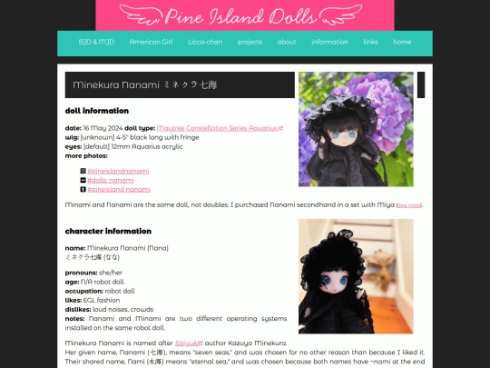 collections/dolls/nanami screenshot