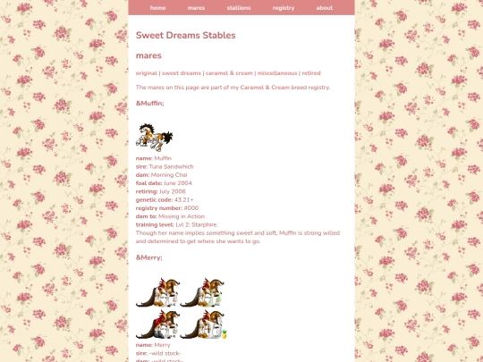 collections/ponies/new/mares3 screenshot