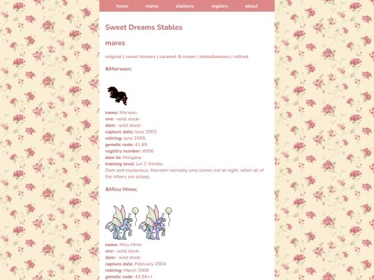 collections/ponies/new/mares4 screenshot