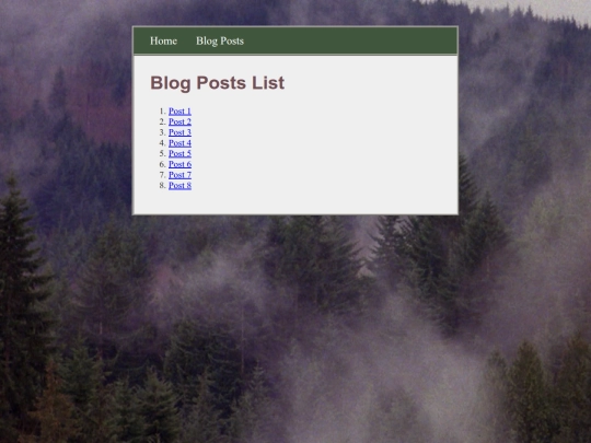 blogPosts screenshot