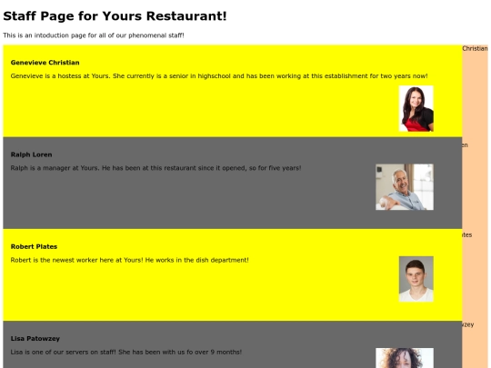 staffpage screenshot