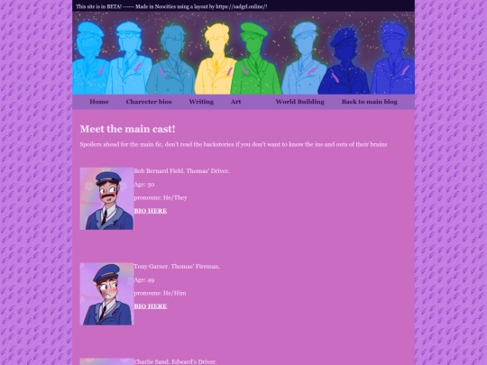 Lavender AU/Charecters/Maincast screenshot