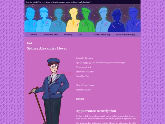 Lavender AU/Charecters/Sidney screenshot