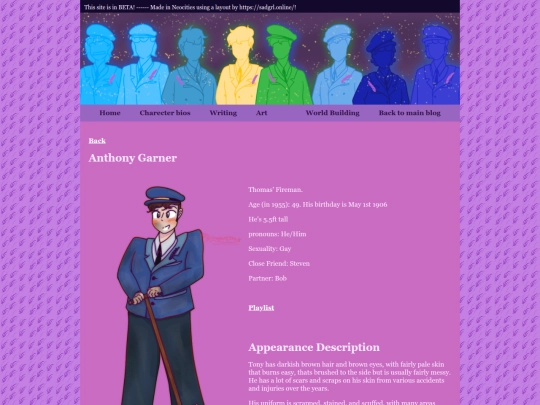 Lavender AU/Charecters/Tony screenshot