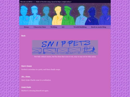 Lavender AU/Writing/shorts screenshot
