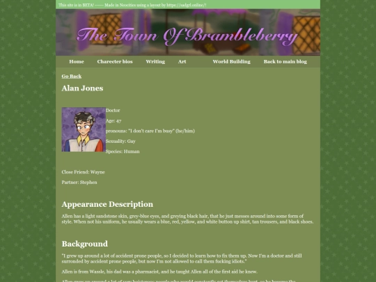 Town of brambleberry/Charecters/Allen screenshot