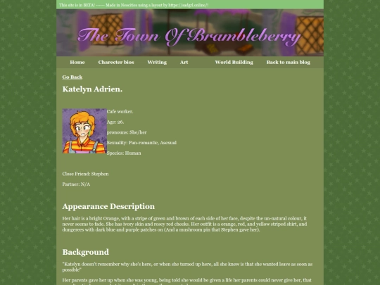Town of brambleberry/Charecters/Katelyn screenshot