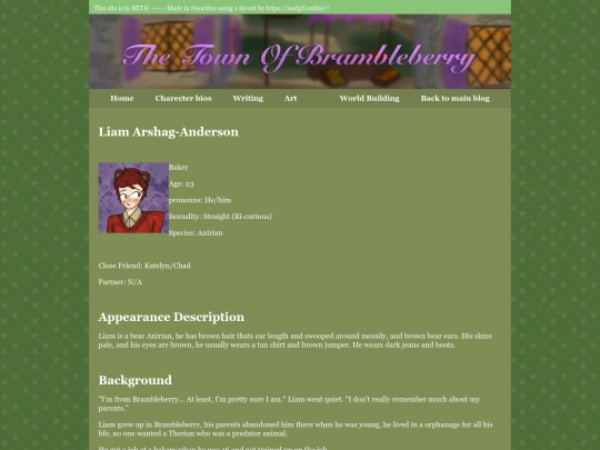 Town of brambleberry/Charecters/Liam screenshot