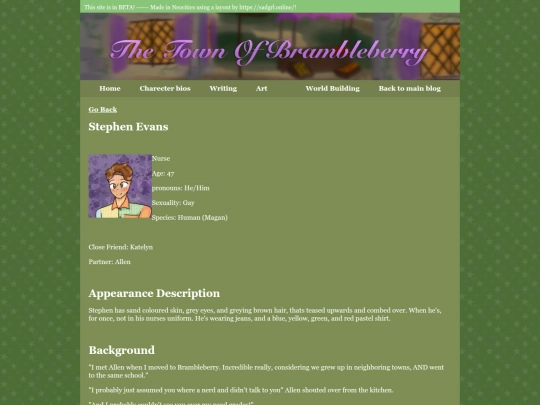 Town of brambleberry/Charecters/Stephen screenshot