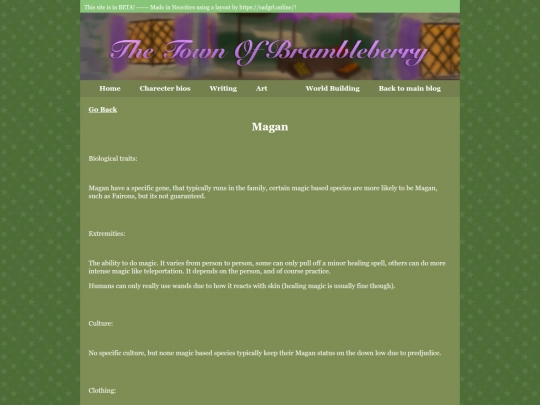 Town of brambleberry/worldbuilding/Magan screenshot