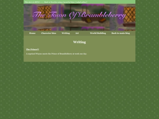 Town of brambleberry/writing/selection screenshot
