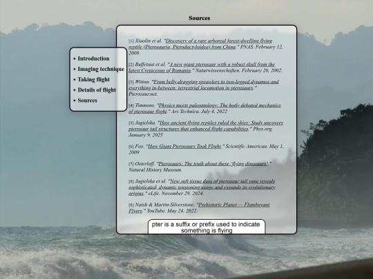 pterosaur-sources screenshot