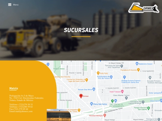 dirmex/sucursales-de-dirmex screenshot