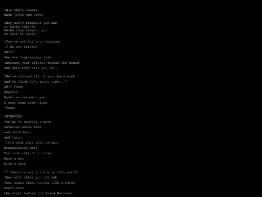 Masklyrics screenshot