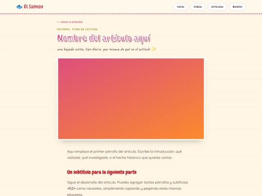 articulo-plantilla screenshot