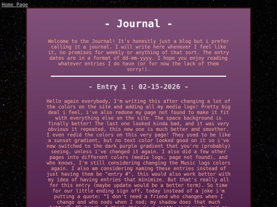 journal screenshot