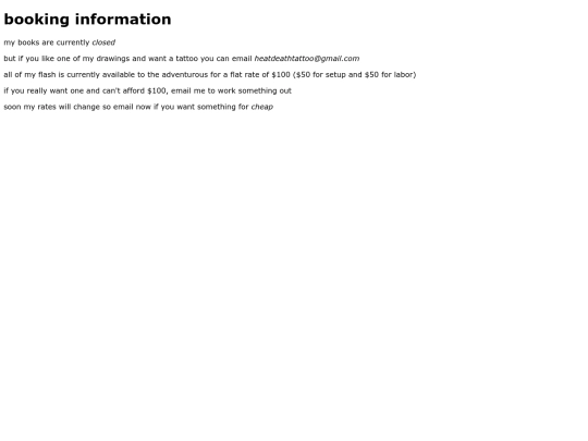 bookinginfo screenshot