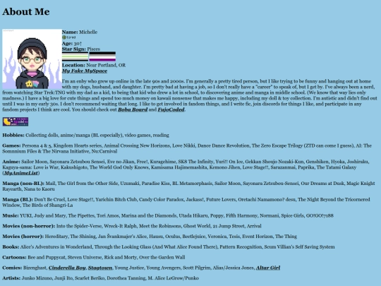 aboutme screenshot