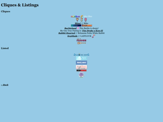 cliques screenshot