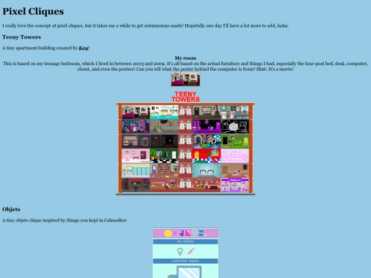 pixel-cliques screenshot