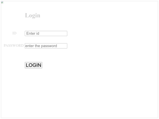 login screenshot