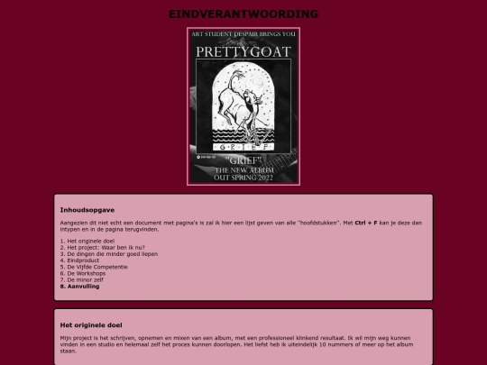 eindverantwoording screenshot