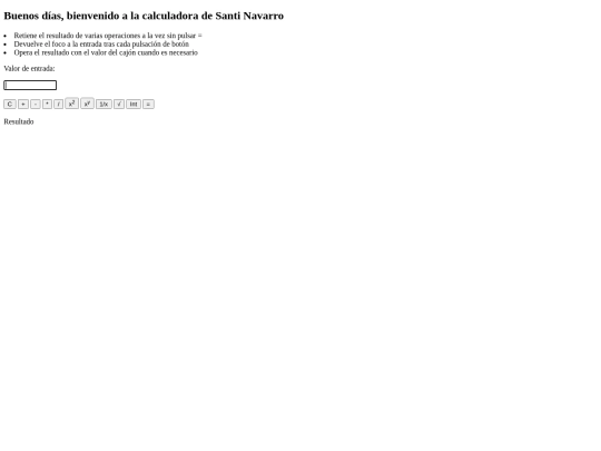 calculadora screenshot