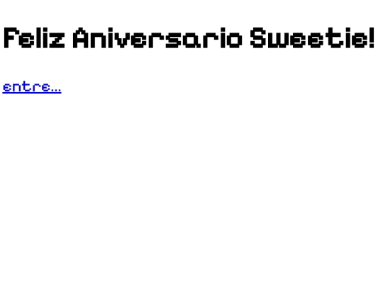 birthday site/openingpage screenshot