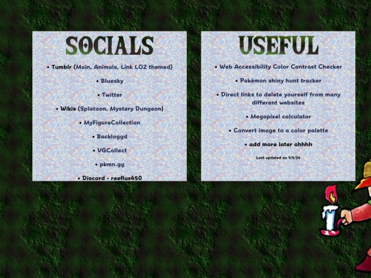 links screenshot