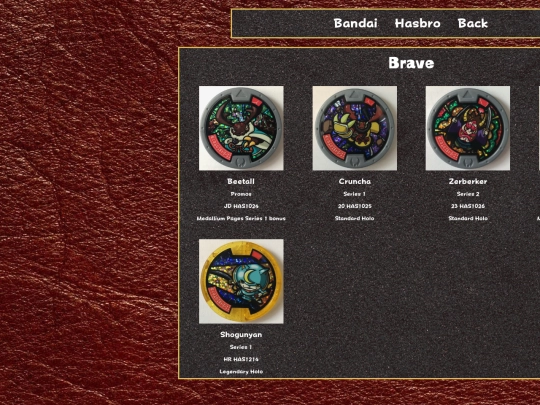 shrines/ykw/medals/hasbro/orig screenshot
