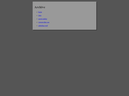 archive screenshot