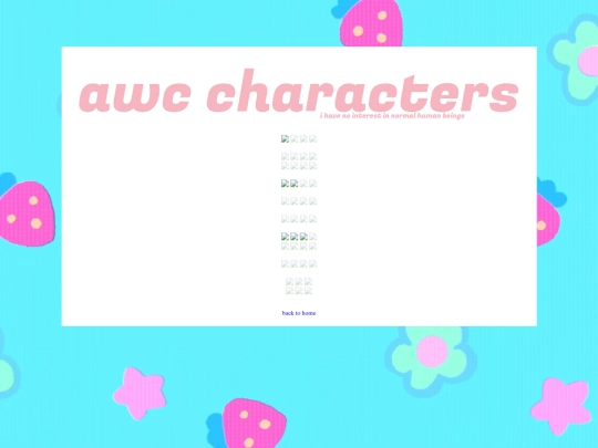 awcc/awccharacters screenshot
