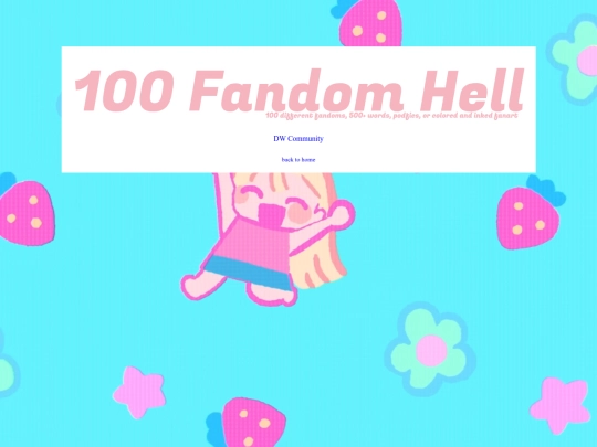 writing/100fandomhell screenshot