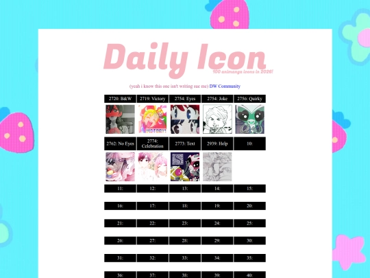 writing/dailyicon screenshot