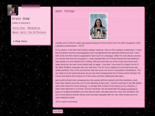 blog screenshot