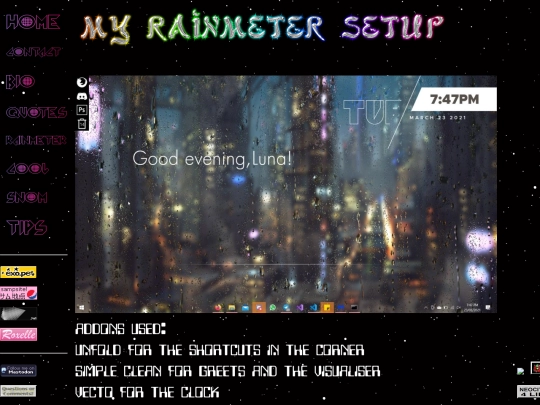 rainmeter screenshot