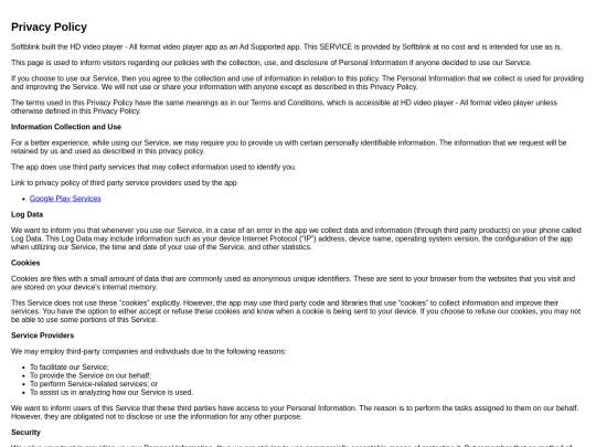 privacy_policy screenshot