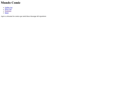Pagina/Comics/descargas screenshot