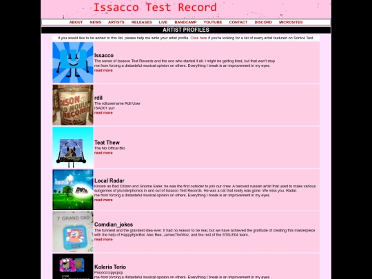 artists screenshot