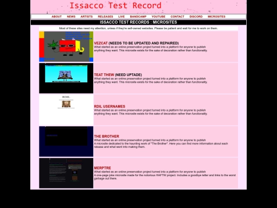 microsites screenshot