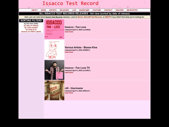 releases screenshot