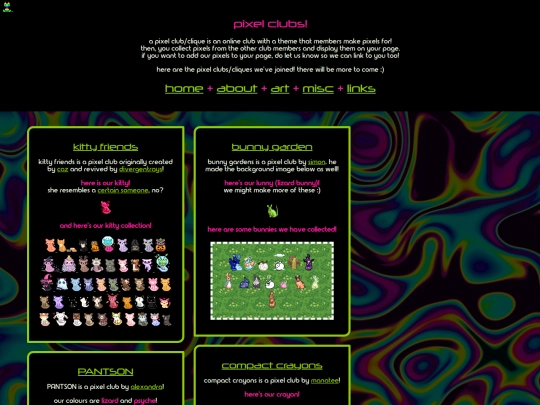 pixelclubs screenshot