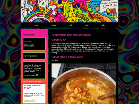 recipes/beanslop screenshot