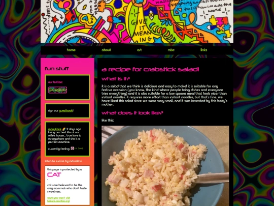 recipes/crabsticksalad screenshot