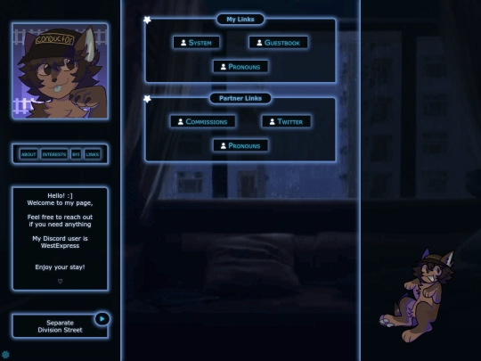 links screenshot