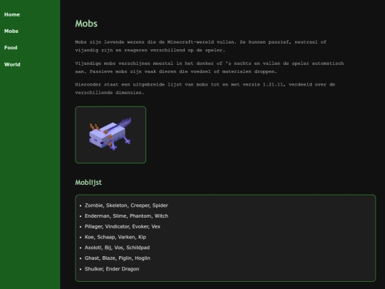 eindopdracht/mobs screenshot